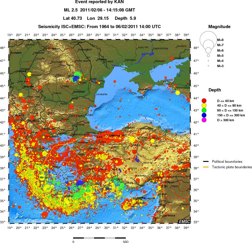 wide historical seismicity