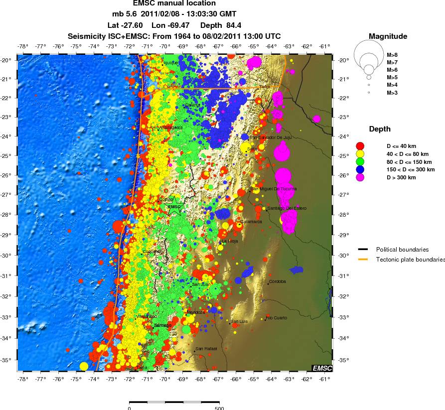 wide historical seismicity