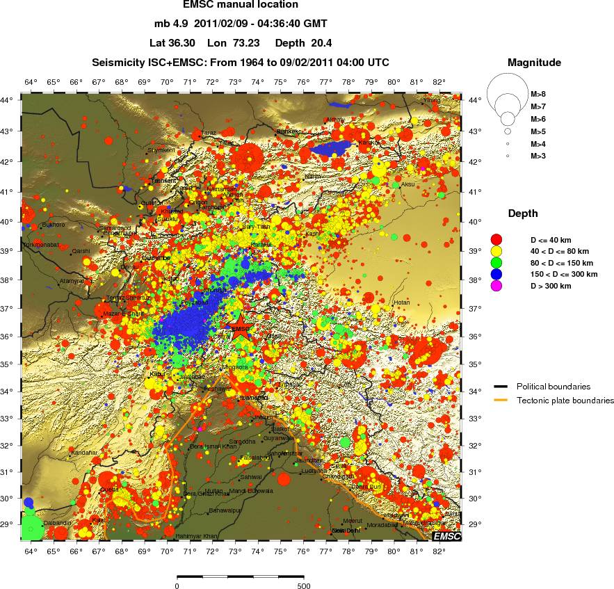 wide historical seismicity