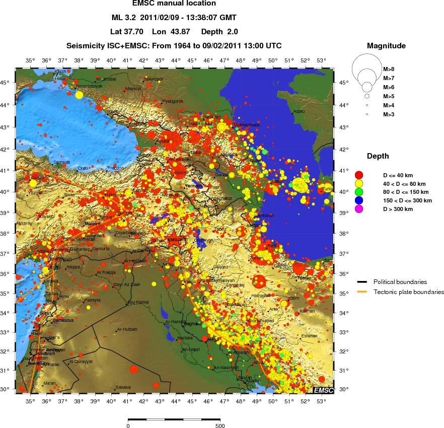 wide historical seismicity