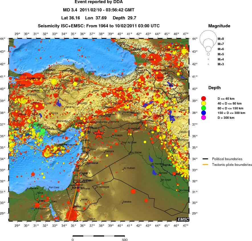 wide historical seismicity