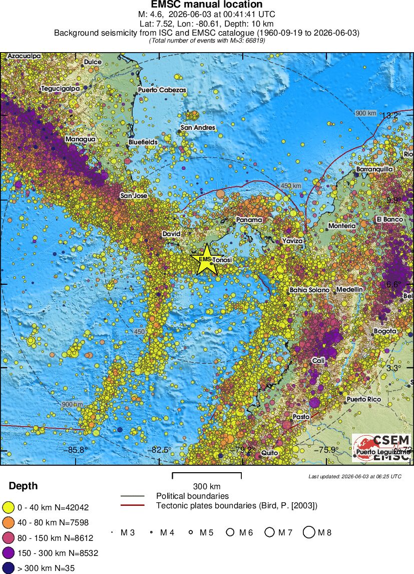 wide historical seismicity