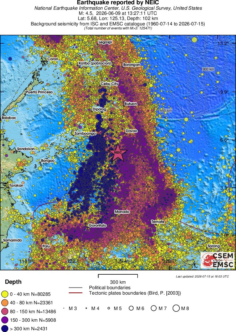 wide historical seismicity