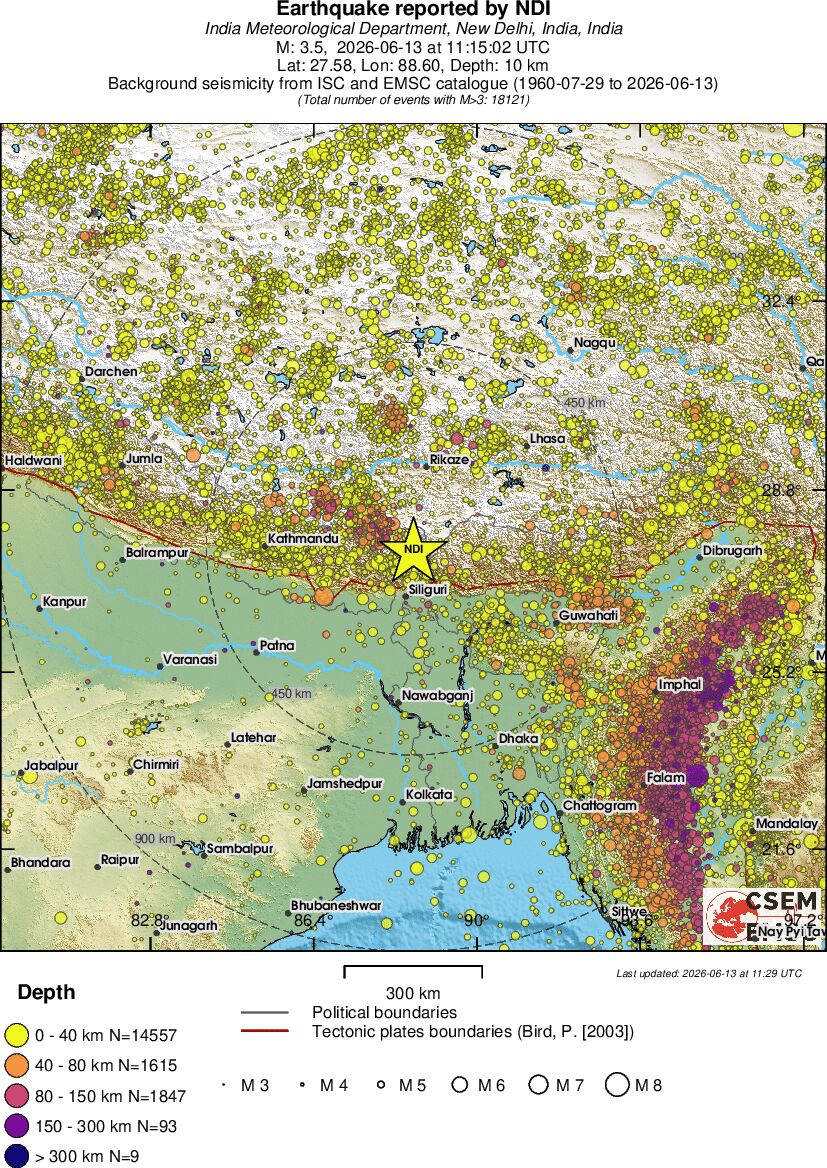 wide historical seismicity