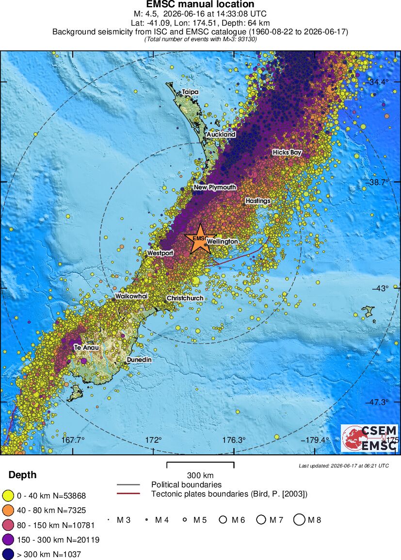 wide historical seismicity