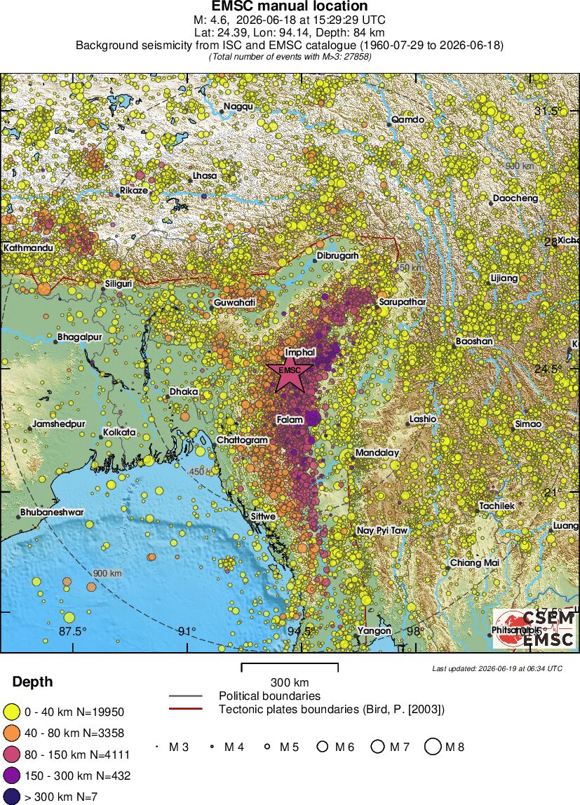wide historical seismicity