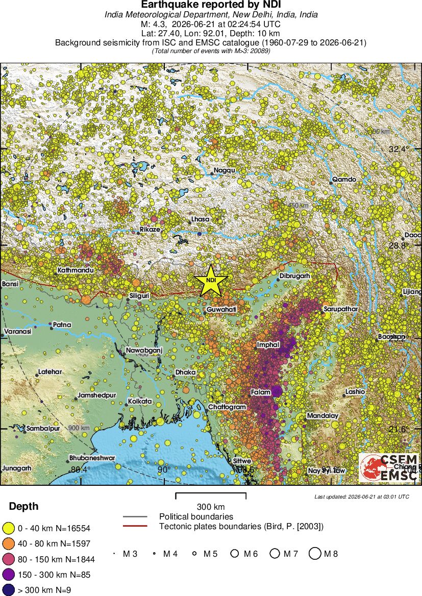 wide historical seismicity