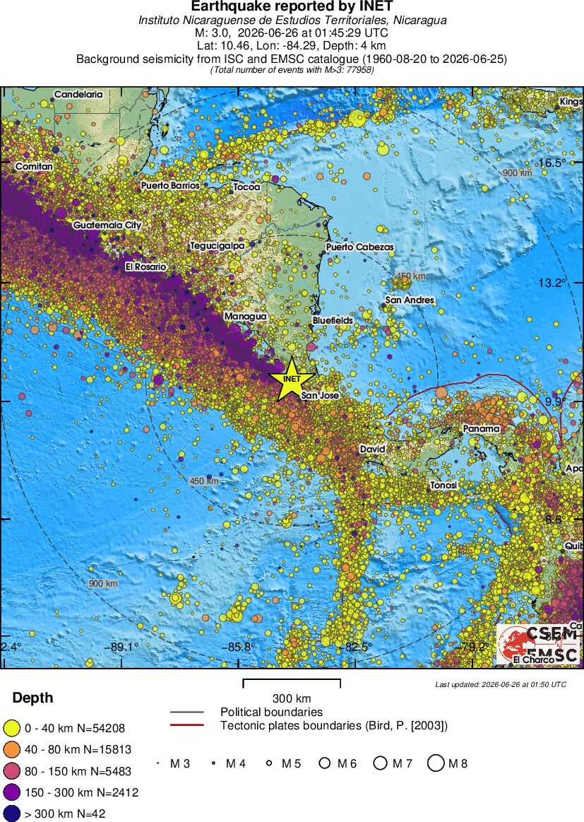 wide historical seismicity