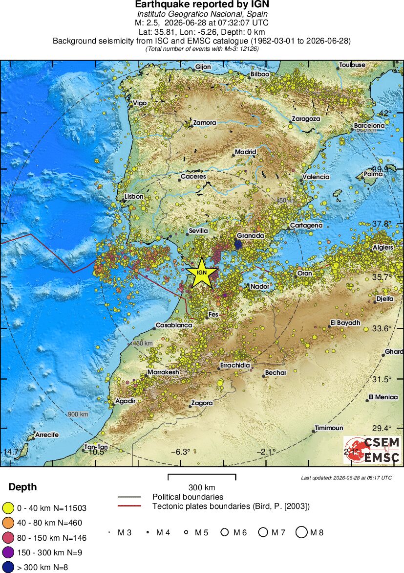 wide historical seismicity