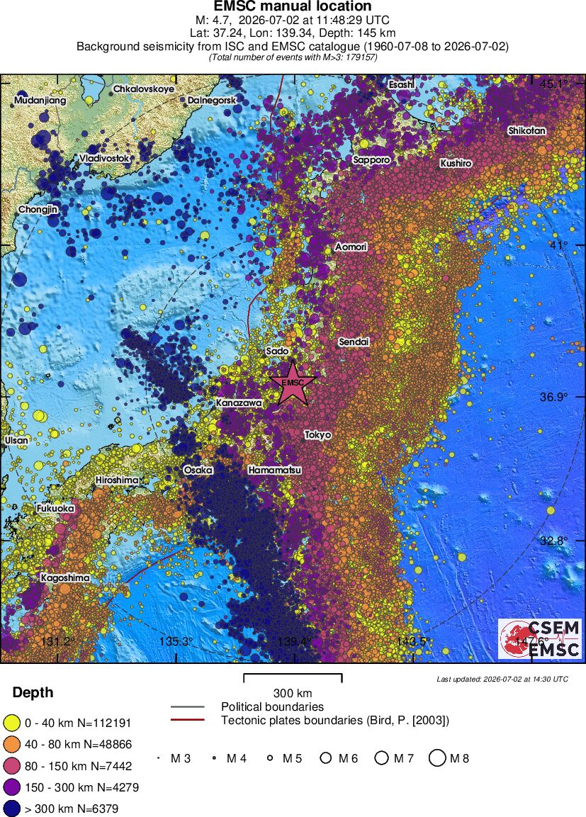 wide historical seismicity