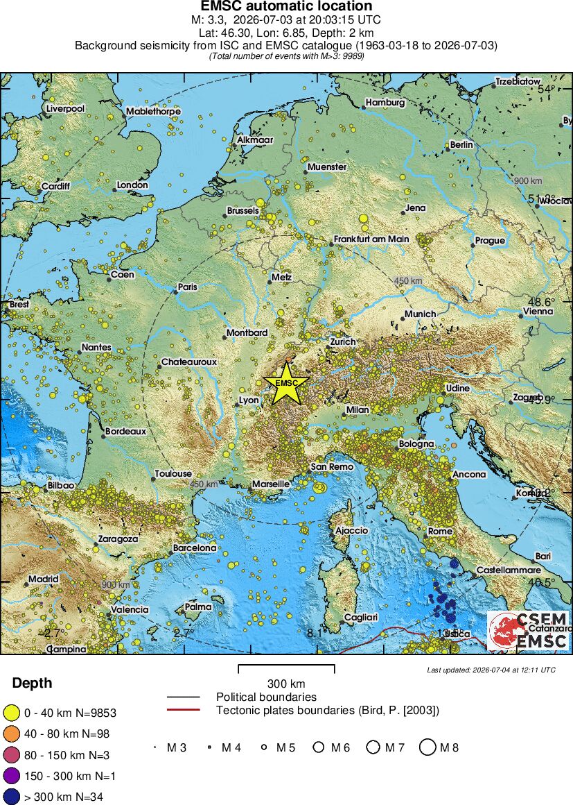 wide historical seismicity
