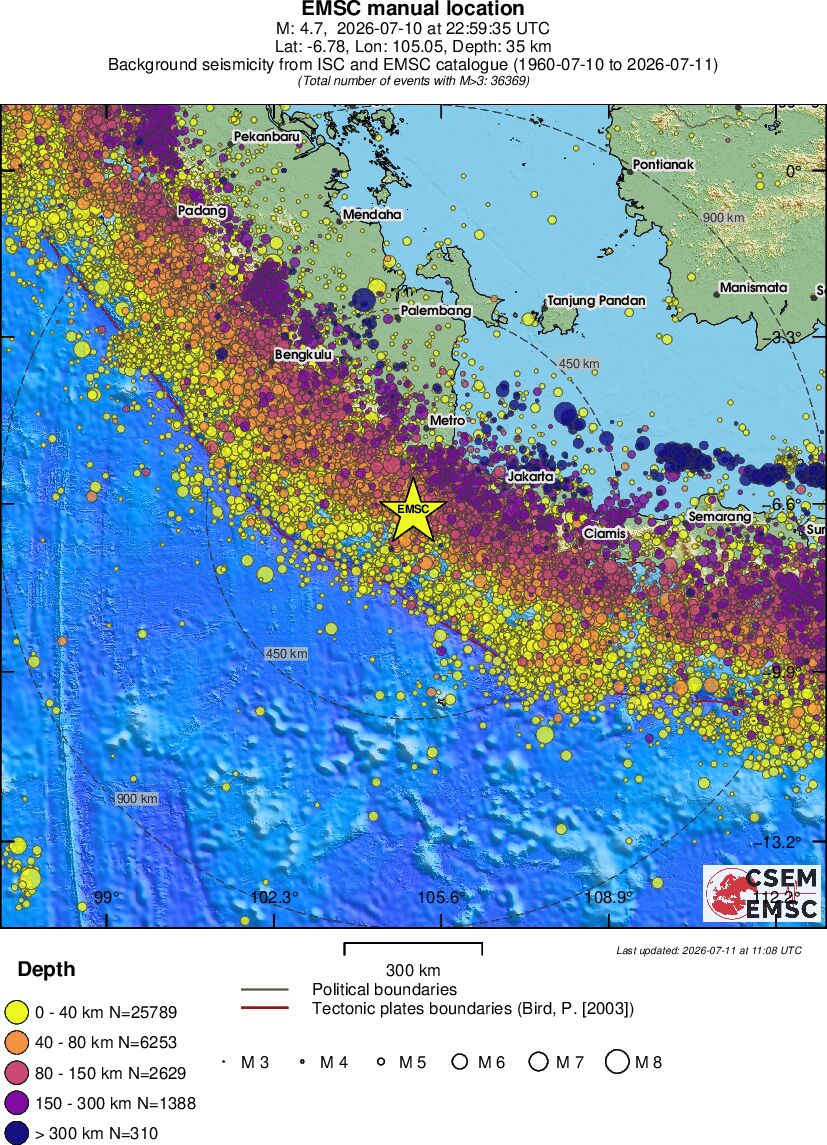 wide historical seismicity