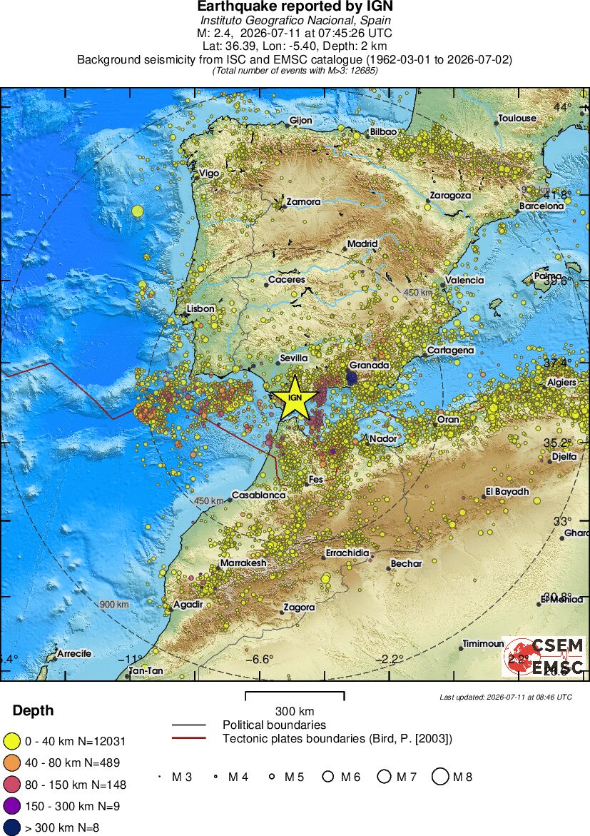 wide historical seismicity
