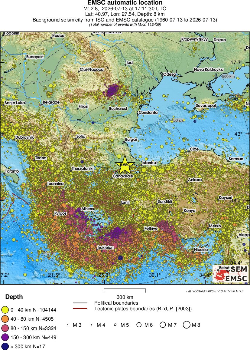 wide historical seismicity