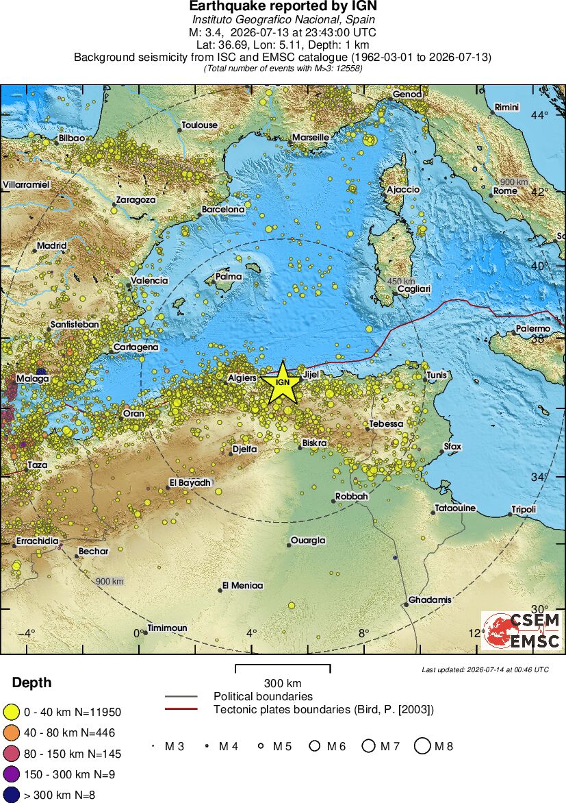 wide historical seismicity