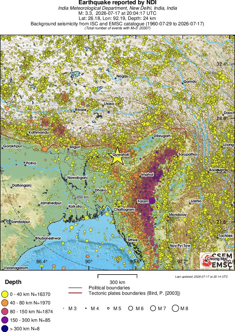 wide historical seismicity