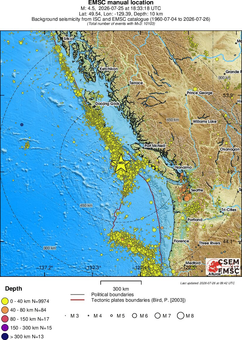 wide historical seismicity