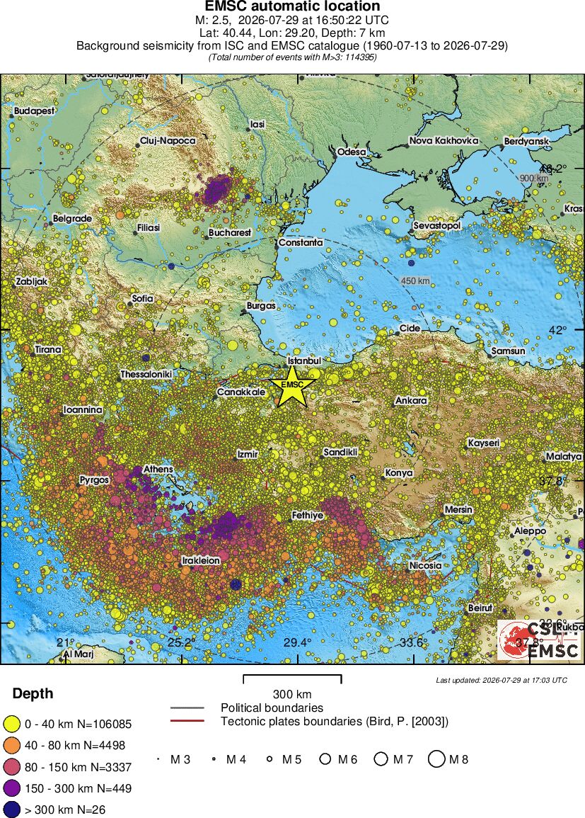 wide historical seismicity