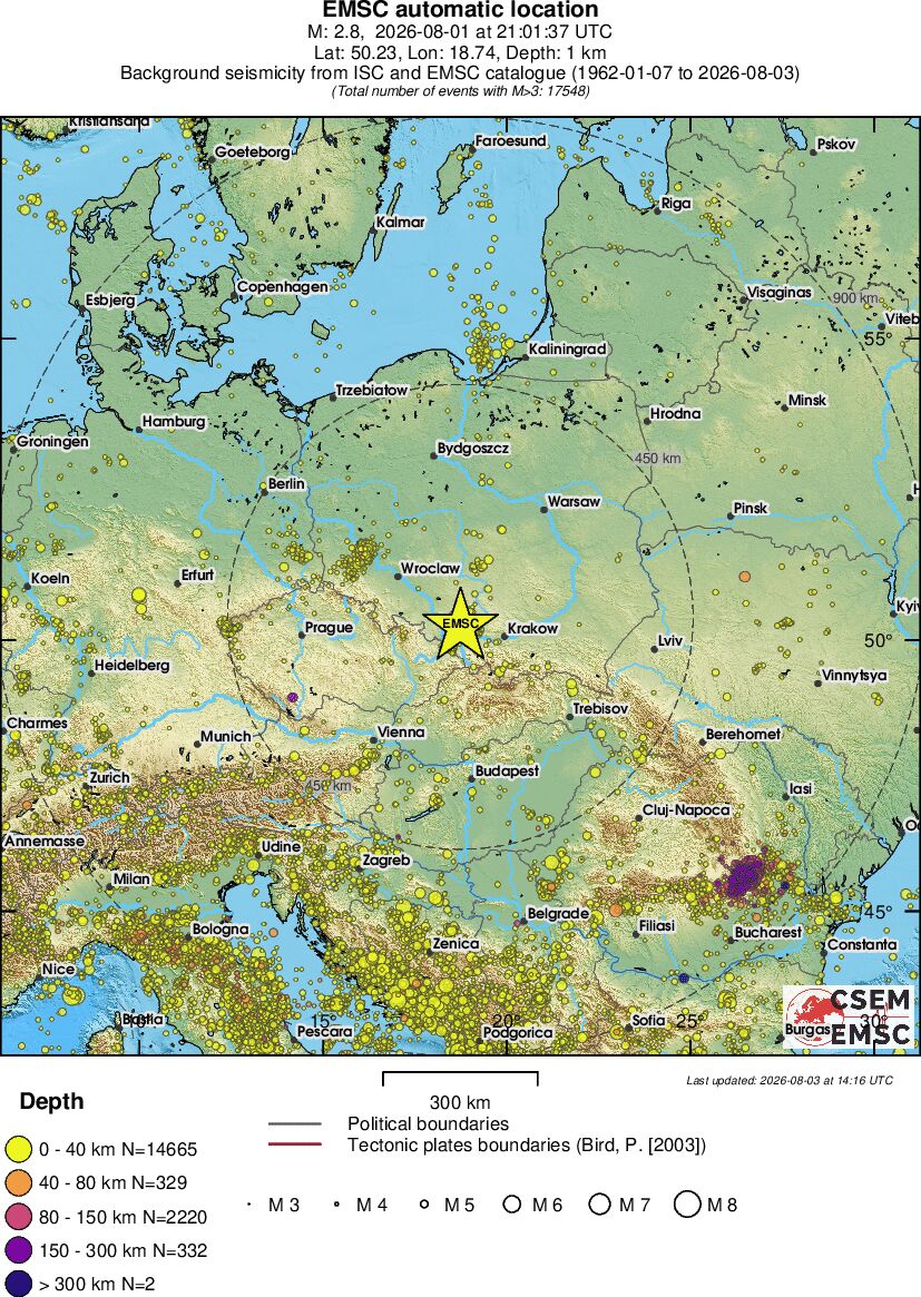 wide historical seismicity