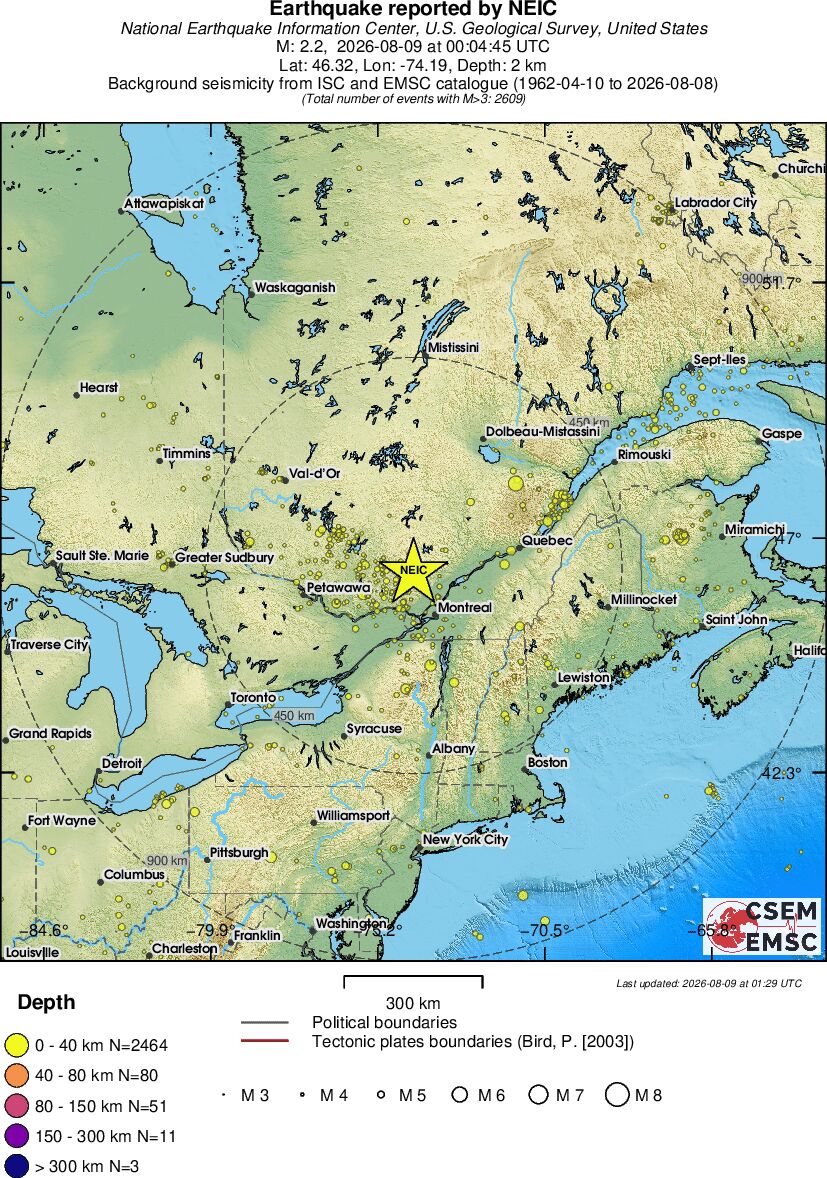 wide historical seismicity