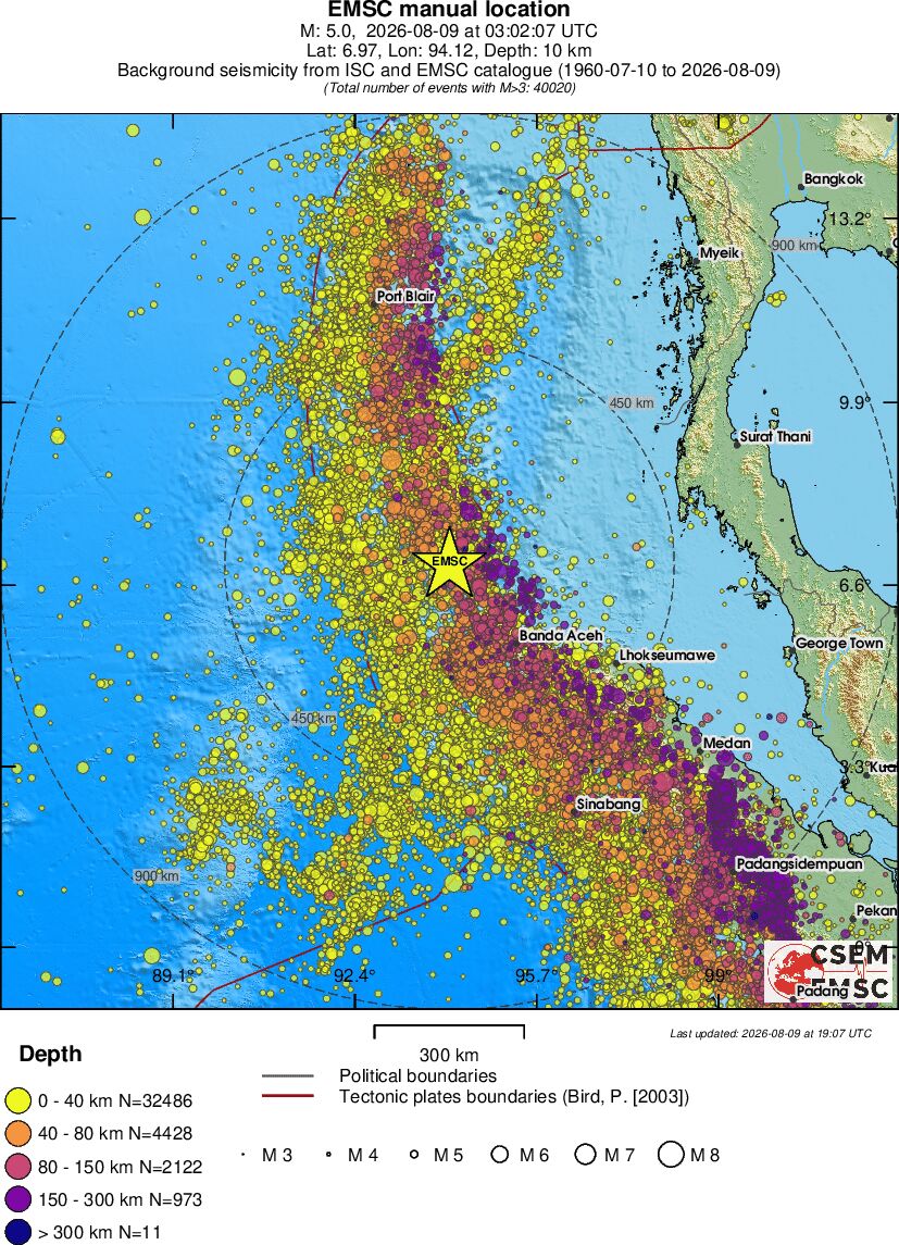 wide historical seismicity