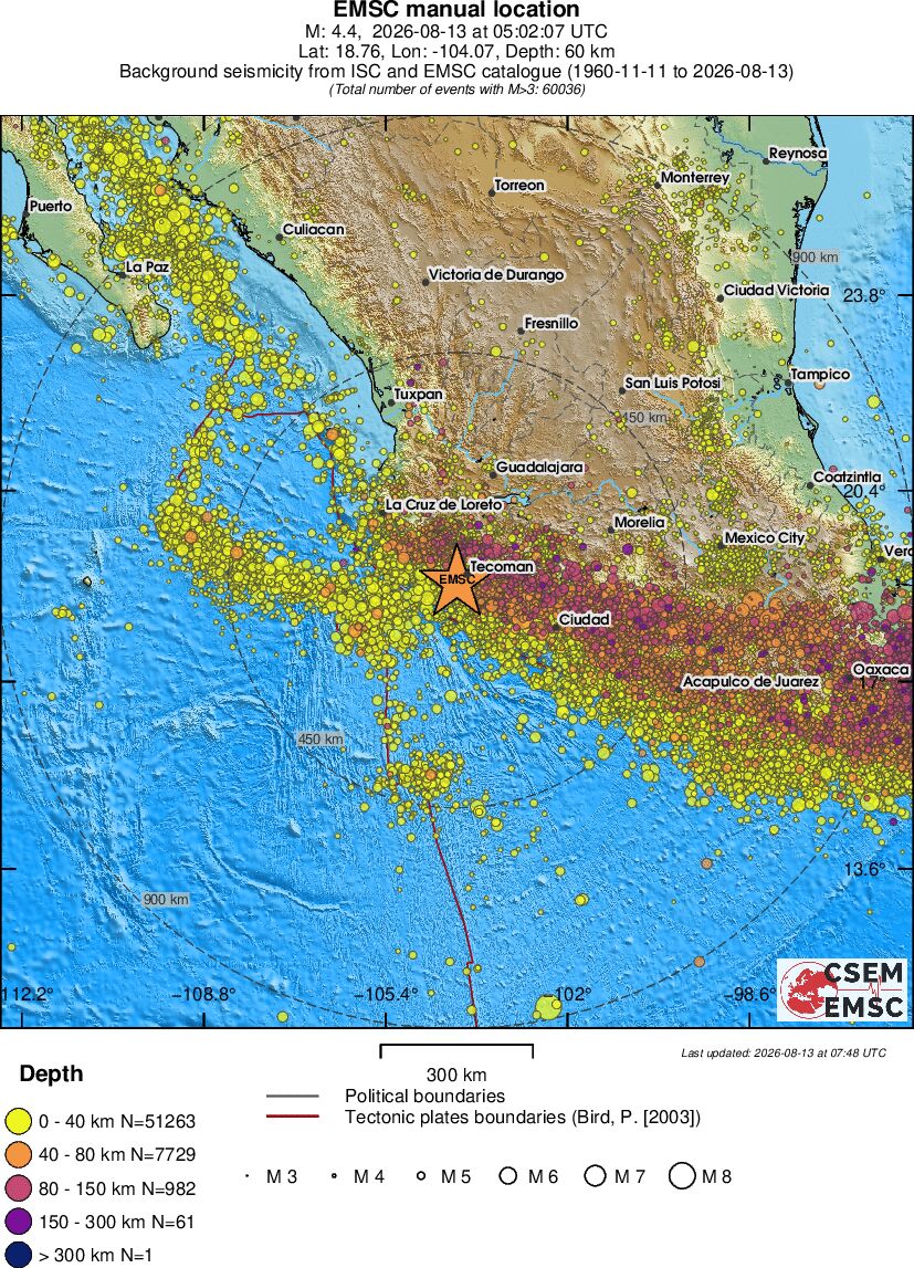 wide historical seismicity
