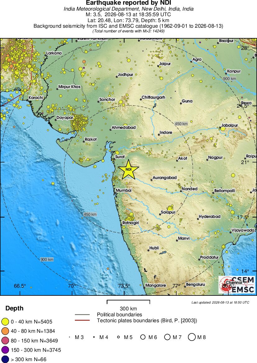 wide historical seismicity
