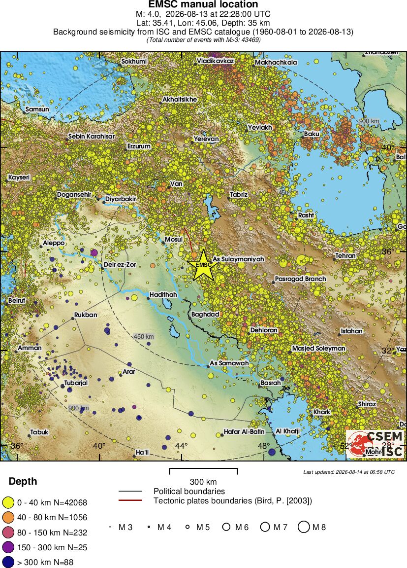 wide historical seismicity