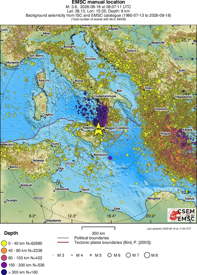 wide historical seismicity