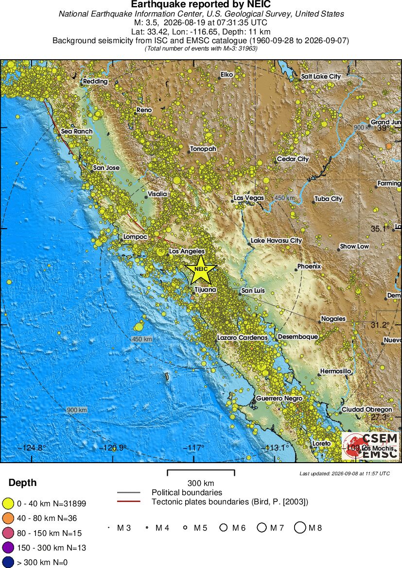 wide historical seismicity