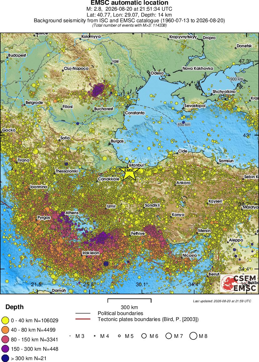 wide historical seismicity
