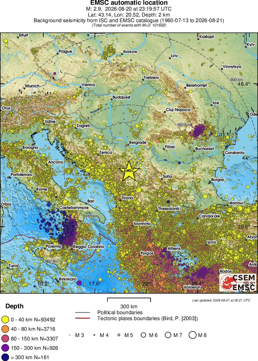 wide historical seismicity