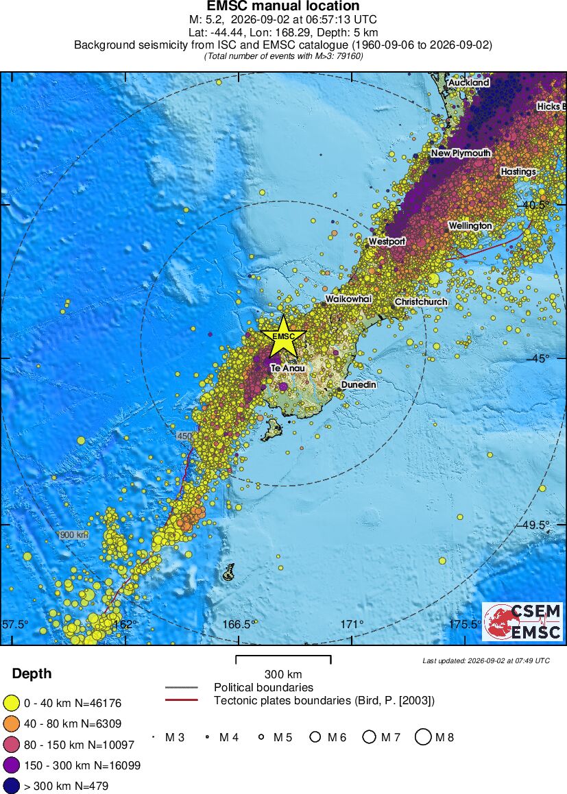 wide historical seismicity