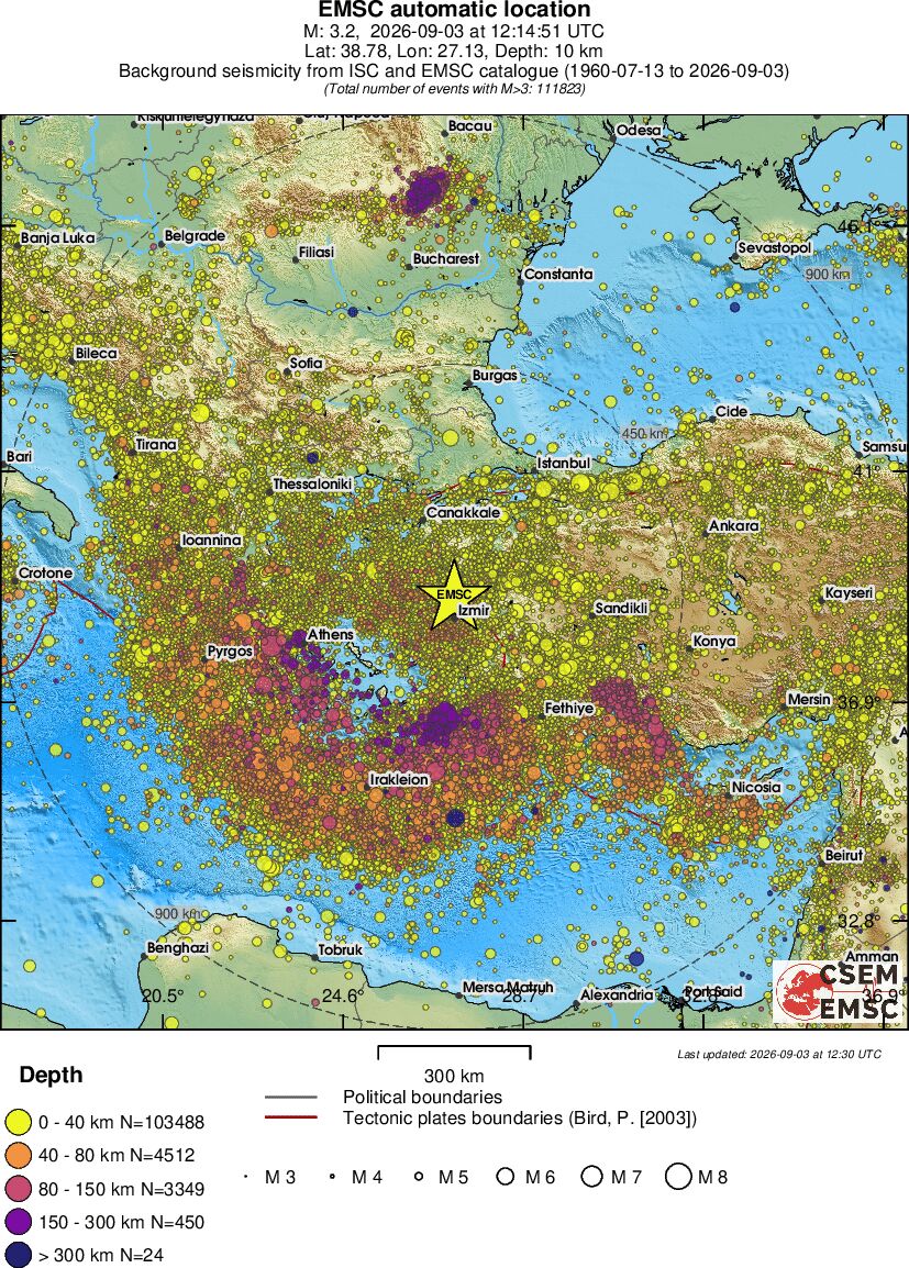 wide historical seismicity