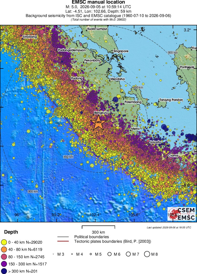 wide historical seismicity