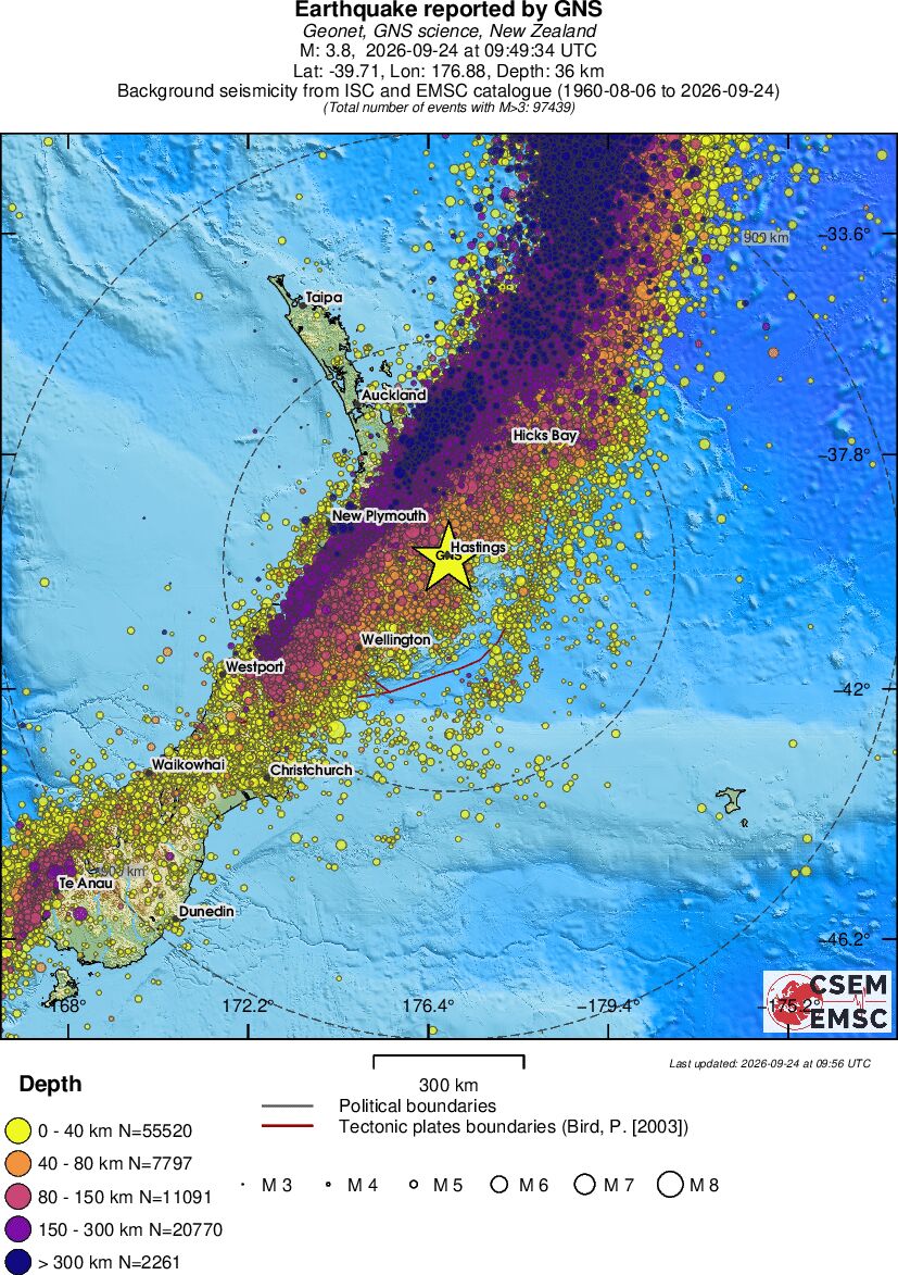 wide historical seismicity
