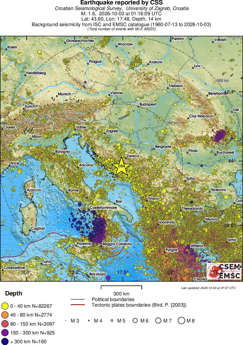 wide historical seismicity