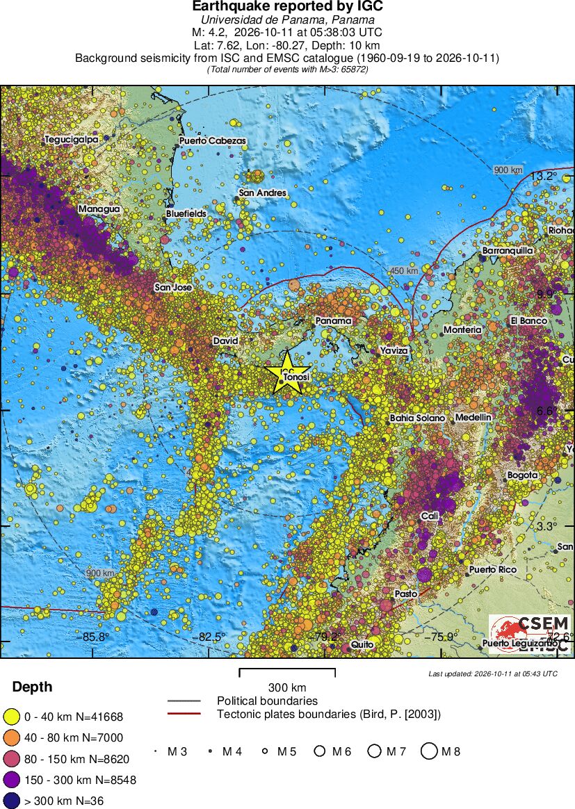 wide historical seismicity