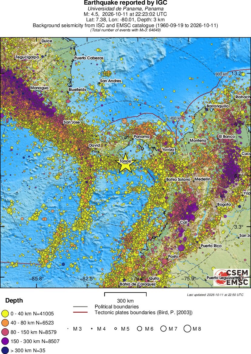 wide historical seismicity