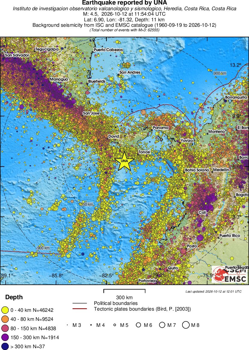 wide historical seismicity