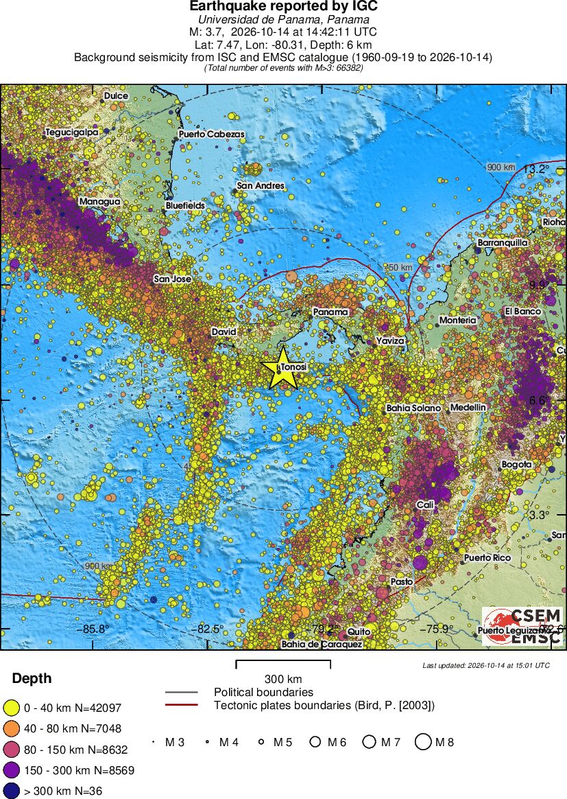wide historical seismicity