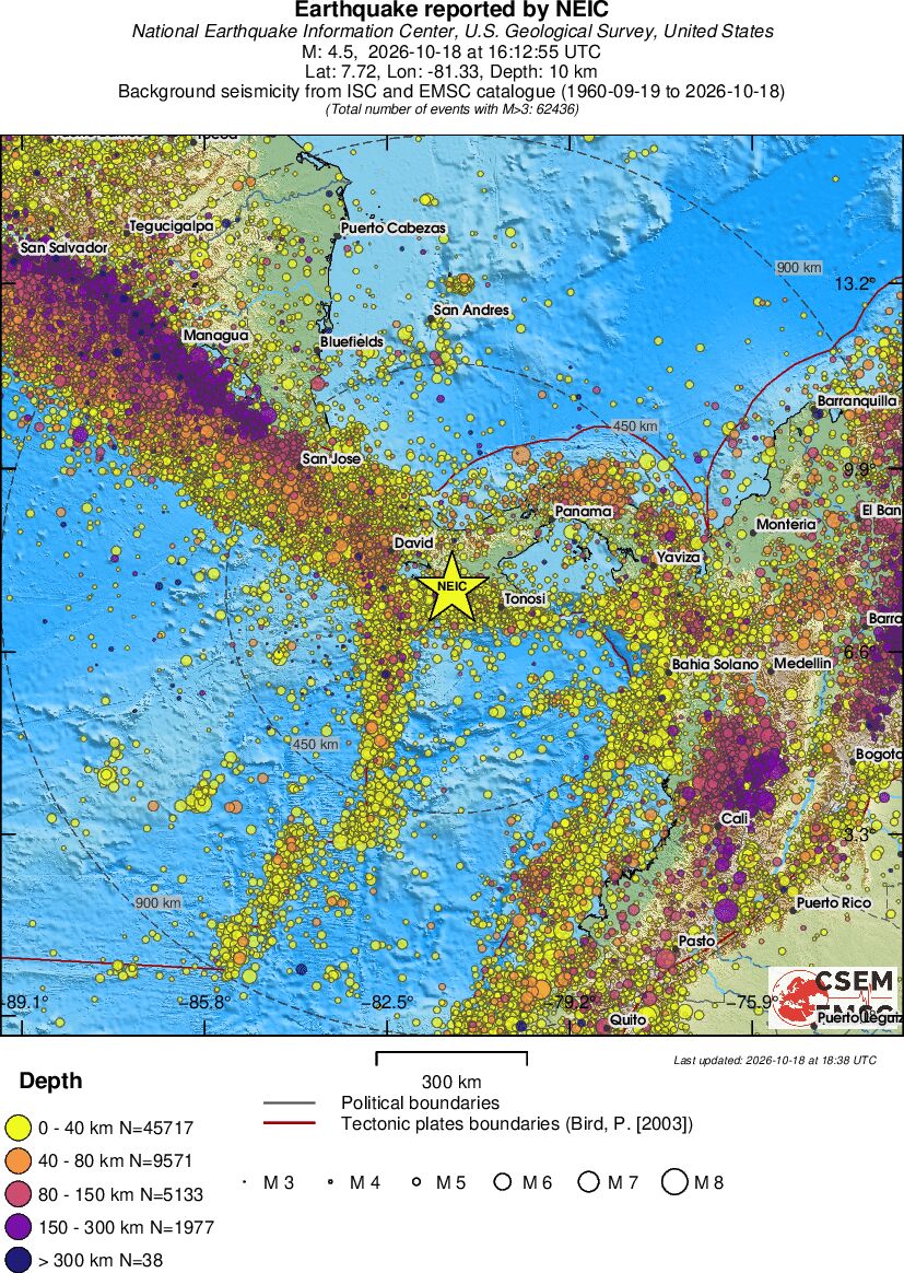 wide historical seismicity