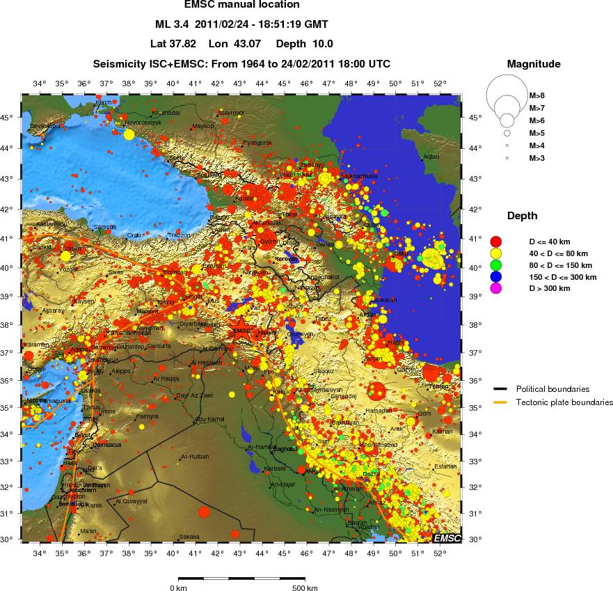 wide historical seismicity