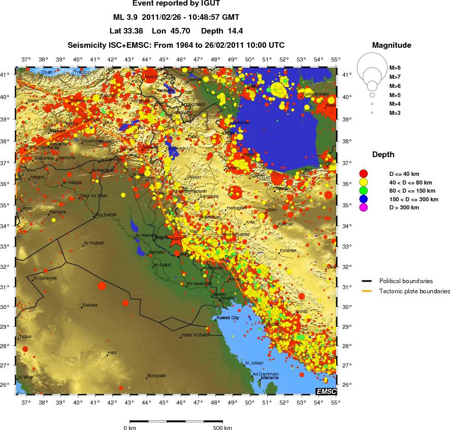 wide historical seismicity