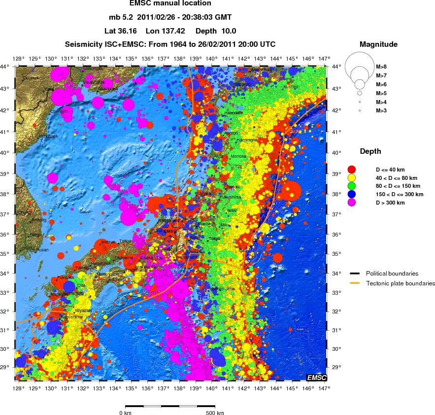 wide historical seismicity