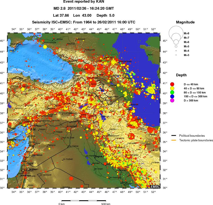 wide historical seismicity