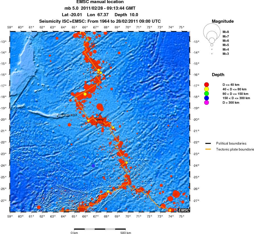 wide historical seismicity