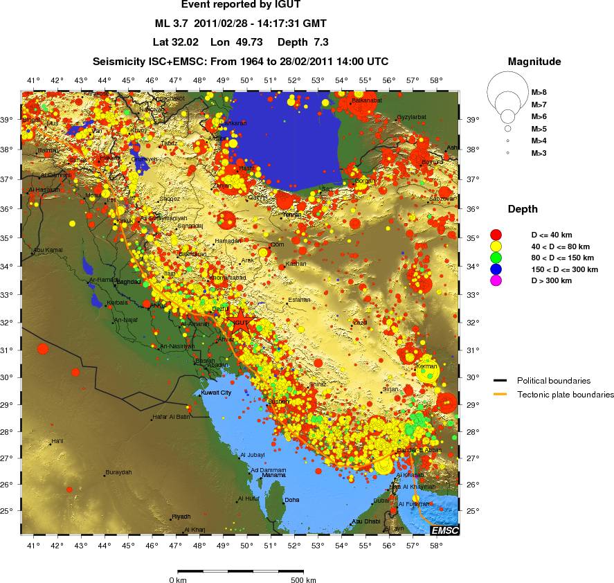 wide historical seismicity
