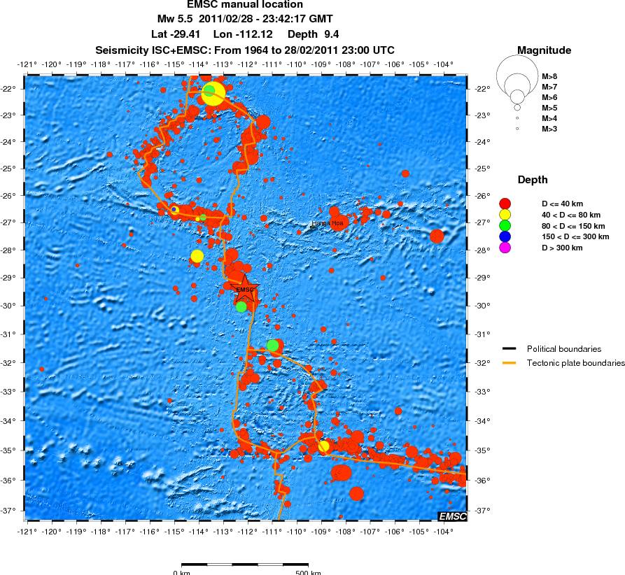 wide historical seismicity