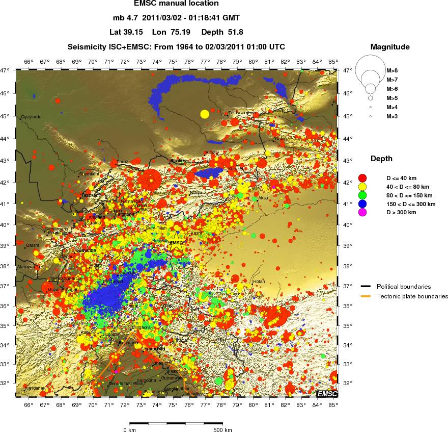 wide historical seismicity